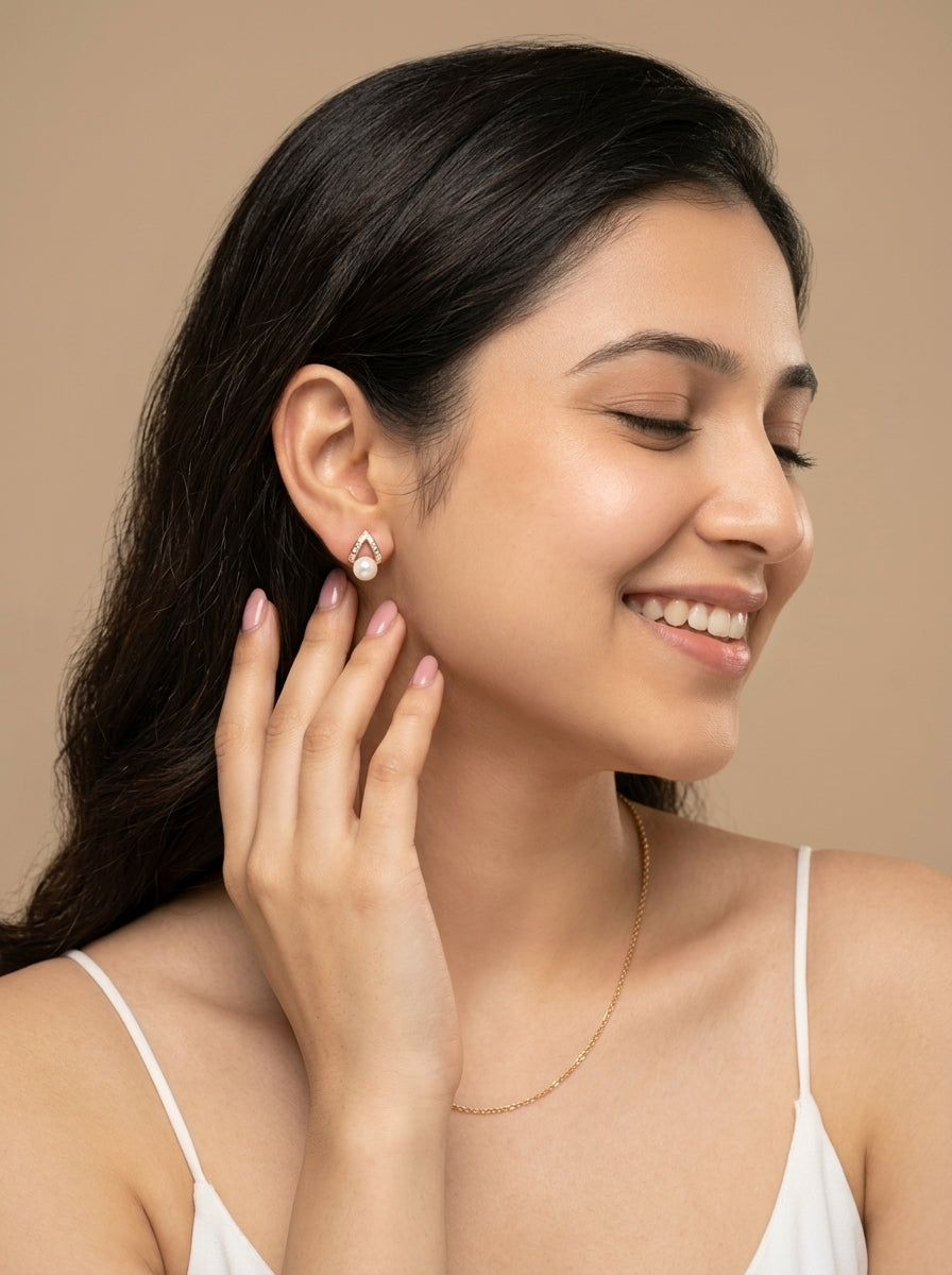 Chevron Halo Earrings