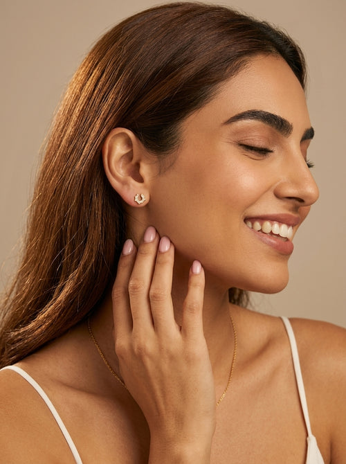 Load image 1 in gallery view. Stellar Duo Link Studs