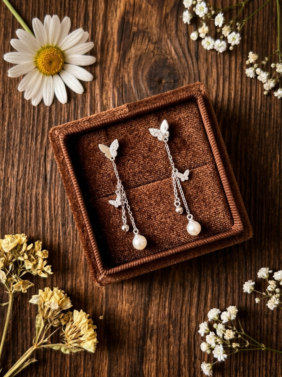 Butterfly Chain Earrings