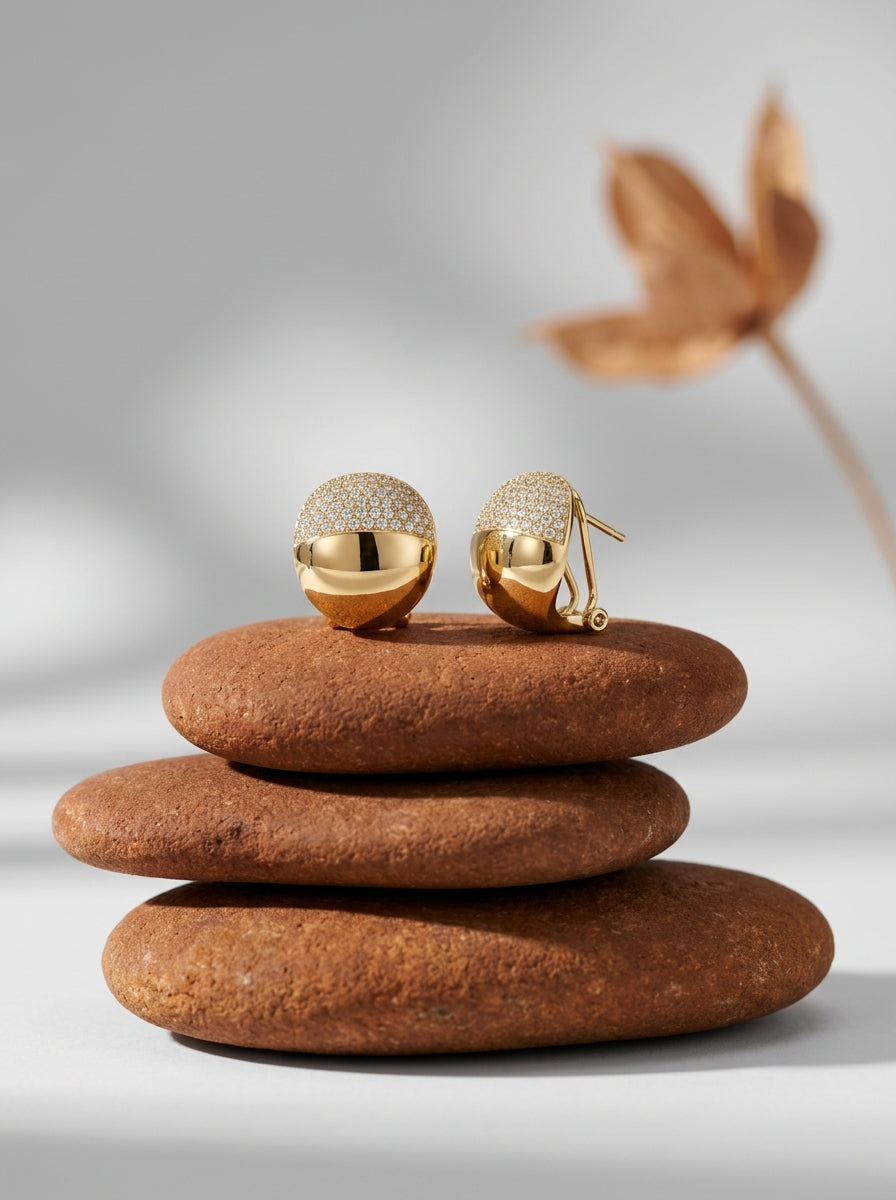 Eclipse Gold Studs