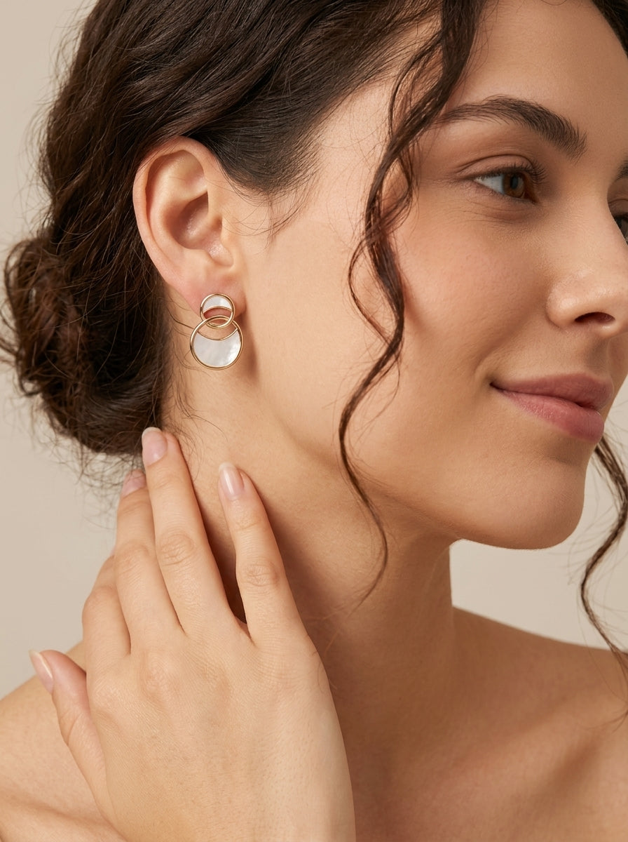 Ethereal Halo Link Earrings