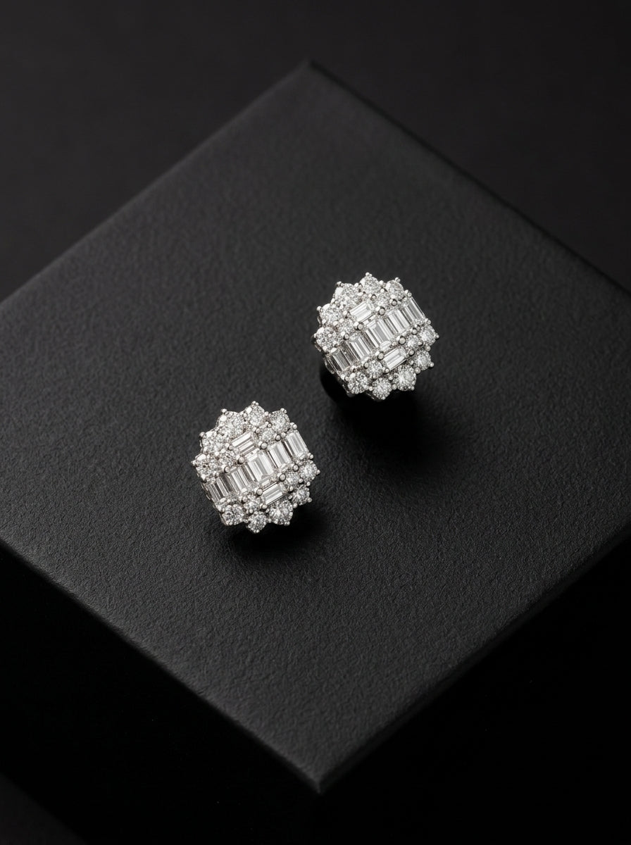 Emerald-Cut Brilliance Studs