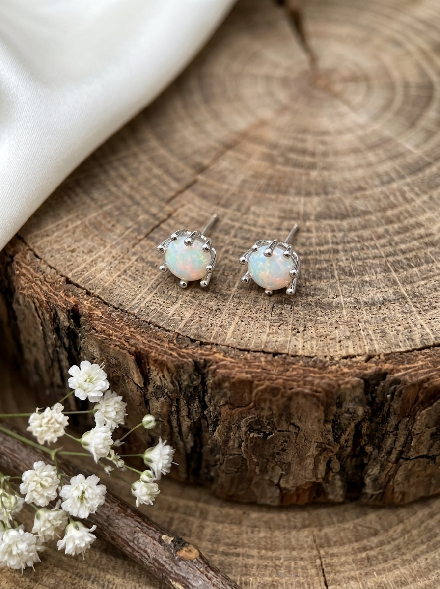 Silver Solstice Pearl Studs
