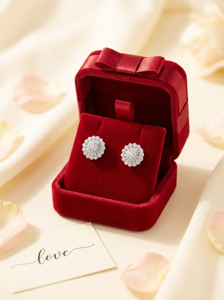 The Grand Bloom Solitaire Studs