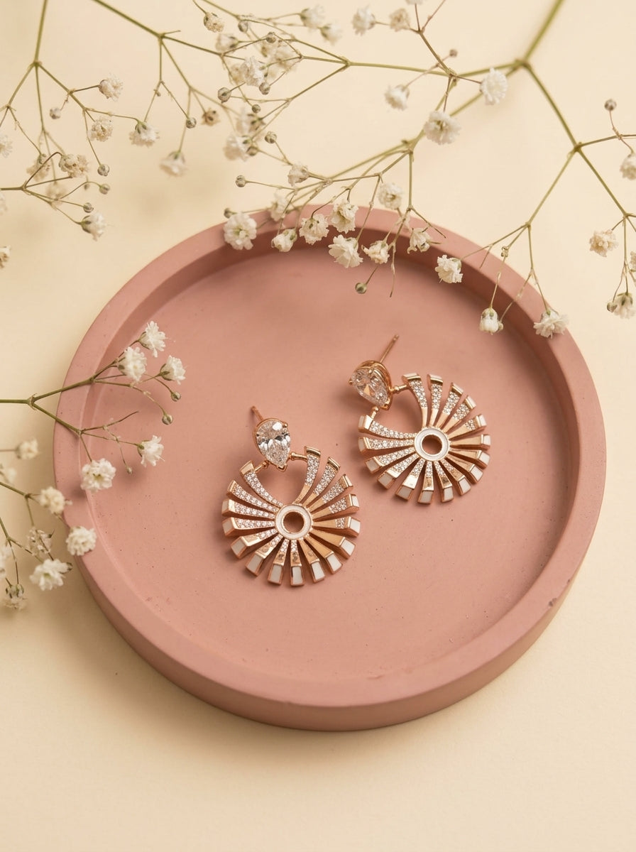 Regal Triple-Tier Earrings