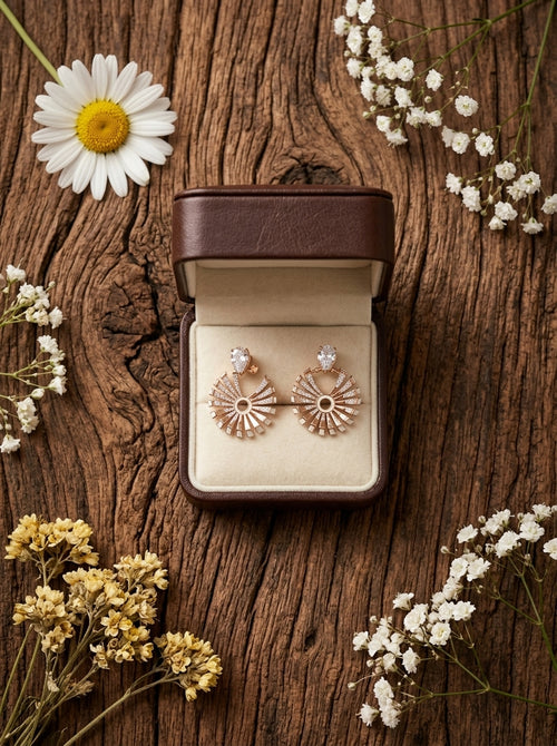 Load image 1 in gallery view. Regal Triple-Tier Earrings