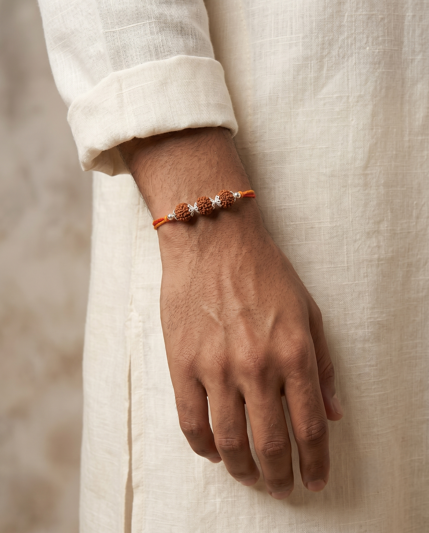The Trilogy Rudraksha Rakhi