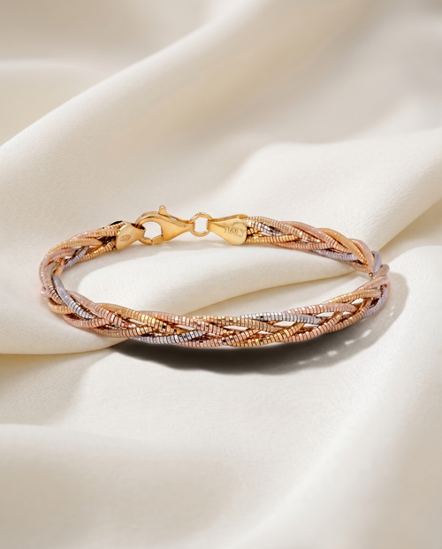 Load image 1 in gallery view. Braided Silver Bracelet
