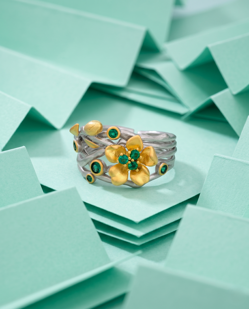 Load image 1 in gallery view. Antique Garden Trellis Ring